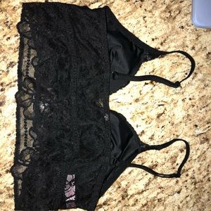a black bralette